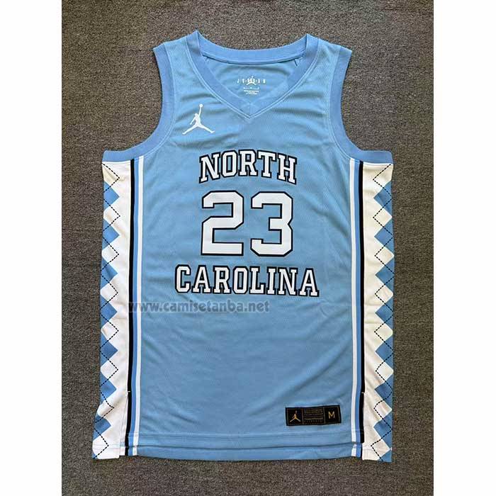 Camiseta NCAA North Carolina Tar Heels Michael Jordan NO 23 Azul